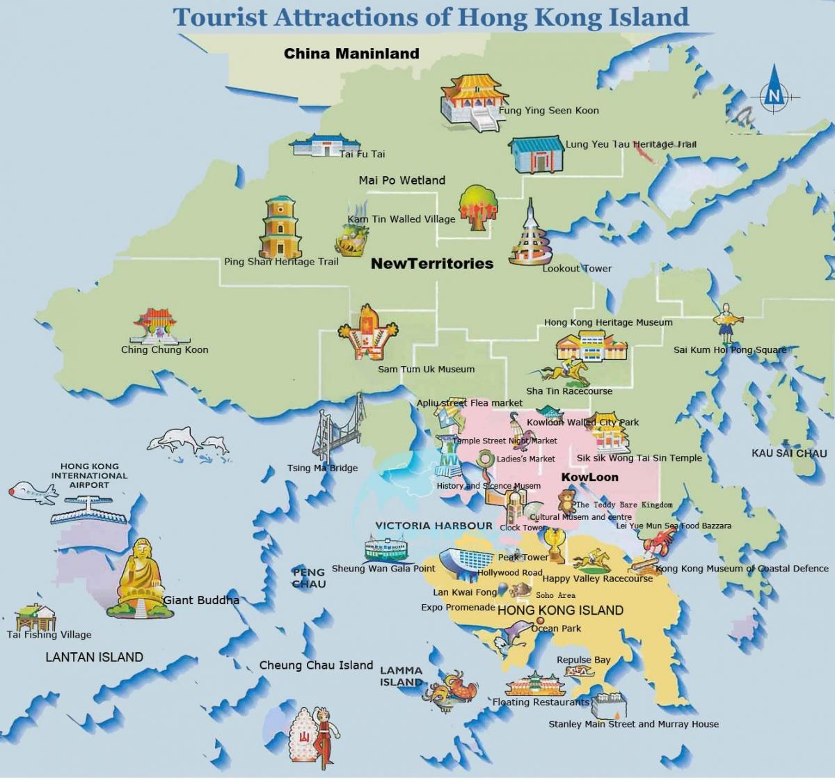 оргил Хонг Конг газрын зураг