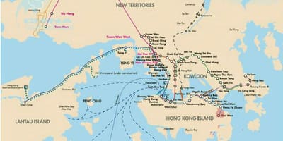 Хонг Конг замыг газрын зураг