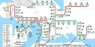 Хонг Конг нийтийн тээврийн газрын зураг