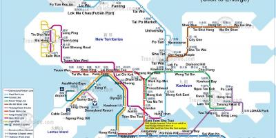 Метроны газрын зураг Хонг Конг